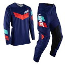 LEATT 5023032851 23 3.5 RIDE KIT MXジャージ&パンツ ロイヤル S/30インチ バイク ウェア ズボン ストレッチ メッシュ