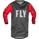 FLY 376-224YX 23 F-16 MXジャージ グレー/レッド XL キッズ バイク 子供 ウェア(2)