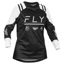 FLY 377-822X 24モデル F-16 MXジャージ ブラック/ホワイト XL ガールズ バイク 女性 ウェア