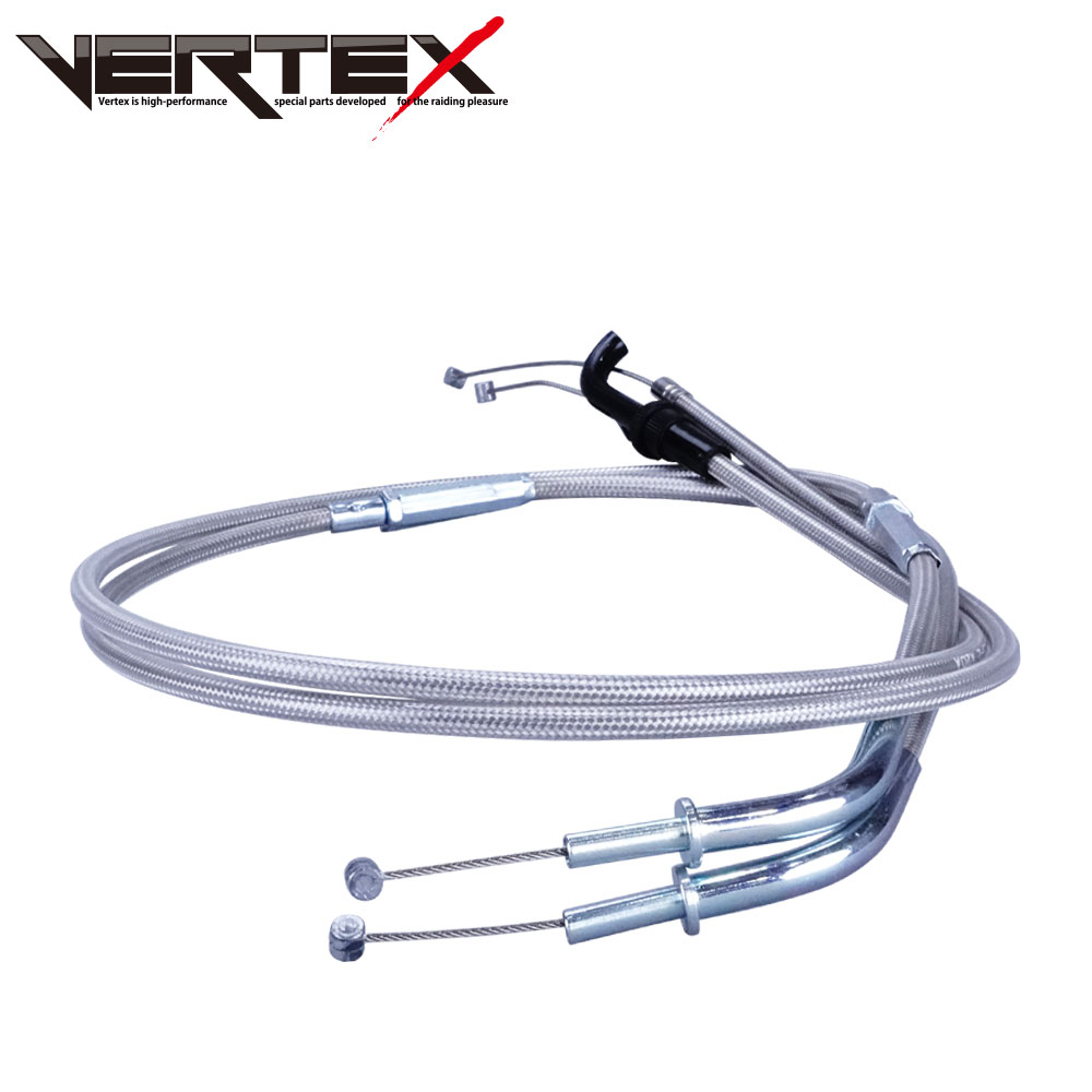 商品内容 商品名 Vertex CB1300SF (〜02) メッシュ スロットルワイヤー 純正長 メーカー Vertex(バーテックス) 適合車種 車種：CB1300SF (〜02)　用 内容 ◆メッシュ スロットルワイヤー(引き戻し2本)　純正長×1 ワイヤーアウター：ステンメッシュ アウター ワイヤー長：純正長 【ご注意】 ノーマル仕様車に対応しています。 キャブレターやスロットルホルダー等を変更されている場合はお取り付けできません。 特徴 ◆インナーワイヤーには、高密度複ヨリ仕上によるステンレスワイヤーを採用◆アウター内側にはテフロンチューブを採用。伸びが少なくスムーズな動き！◆タイコとワイヤーをダイキャスト接合により引張強度250kgにも耐える接合力を実現◆安心の日本国内工場生産 配送方法 佐川急便のみ対応しております。一部離島等はこちらの都合で日本郵便で発送する場合も御座います。 ご注意 人気商品に付き稀に在庫を切らす事があります。お急ぎの方は必ず質問欄から在庫の確認をお願いします。お使いのPCや携帯電話などの環境により画像の商品と若干の色目が異なる事があります。ご了承ください。 CB1300SF (-02) スロットルワイヤー アクセルワイヤー 純正長 メッシュCB1300SF (-02) スロットルワイヤー アクセルワイヤー 純正長 メッシュCB1300SF (-02) スロットルワイヤー アクセルワイヤー 純正長 メッシュCB1300SF (-02) スロットルワイヤー アクセルワイヤー 純正長 メッシュ