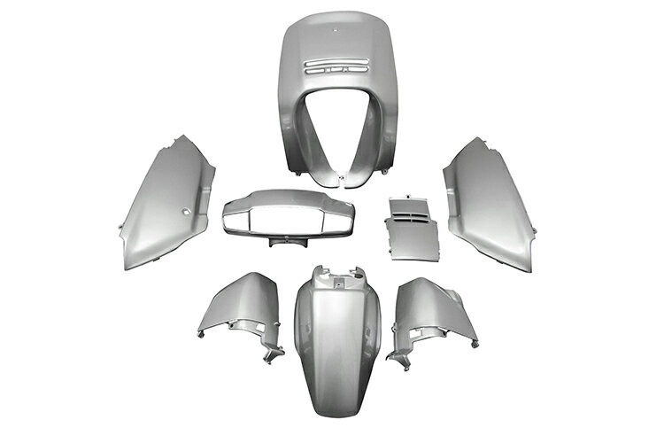 ホンダ リード50/90 AF20/HF05 外装 カウル セット 8点 銀 シルバー 塗装済 外装セット バイクパーツセンター