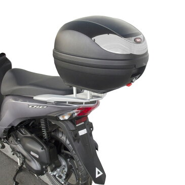 リアボックス 黒/銀【32L】リアキャリアセット 取付ボルト付【DIO110】【LEAD125】【ブラック/シルバー】【大容量】【通勤】【通学】【トップケース】【ツーリングバッグ】【ボルト固定式】【リアキャリア】【ディオ110】【リード125】【バイク】