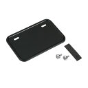 【8のつく日はポイント8倍!】ナンバープレートベース 50-124cc 四角 ブラック 原付 原付2種 新基準適合品 バイクパーツセンター