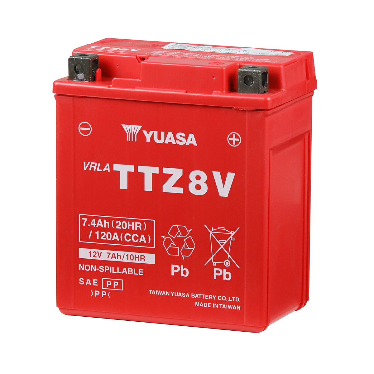 台湾ユアサ TTZ8V 液入り充電済 1年保証 密閉型 MFバッテリー メンテナンスフリー (互換: YTZ8V DTZ8V GTZ8V FTZ8V Y…