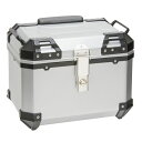 【18日はポイント最大11倍! 要エントリー】リアボックス 45L バイクボックス トップケース 収納 大容量 スクエアタイプ 四角 シルバー 銀 スクーター ヘルメット