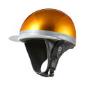 バイクヘルメット コルク半キャップ 金 ゴールドラメ 金ラメ 三つボタン フリーサイズ 124cc以下 SG規格適合 PSCマーク付 3つボタン バイク オートバイ ヘルメット 半帽 バイクパーツセンター