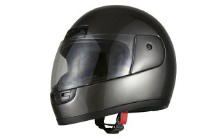 【SALE期間中P10倍！最大50％OFF】バイクヘルメット フルフェイス ガンメタ フリーサイズ SG規格適合 PSCマーク付 バイク オートバイ ヘルメット バイクパーツセンター