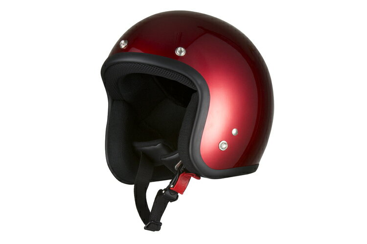 バイクヘルメット スモールジェット レッド フリーサイズ SG規格適合 PSCマーク付 バイク オートバイ ヘルメット バイクパーツセンター