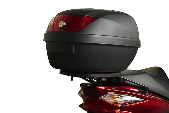 リアボックス容量28LTYPE-Aブラック【バイク用ベース付きヘルメット入れトップケース】『バイクパーツセンター』