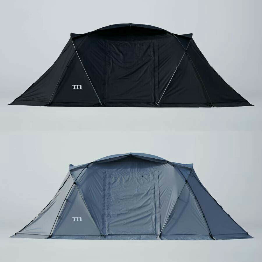 「ZIZ（ジズ）」はファミリーやグループユースに適した快適な空間を提供する2ルームテントです。広大なリビングダイニングスペースを備え、巨大なシェルターとしての使用も可能。ムラコのラインナップで最大サイズのテントです。インナーテントには最大で5名収容可能です。ルーフトップカバーも付属しています。特長広大な室内空間2ルームテントのZIZは広大な室内空間を持っています。インナーテントを吊り下げた状態でもダイニングスペースを十分に確保でき、テーブル1台とチェア4脚を組み合わせたレイアウトを構築できます。吊り下げ式のインナーテントには最大5名が収容できます。大人2名+子供2名くらいにちょうど良いサイズ感。インナーテントには小物の収納に便利なポケットが付いています。シェルターとしても使用可能インナーテントを使用せずにシェルターとしても使え、広大なリビングダイニングスペースとしてグループでのキャンプシーンで活躍します。フレーム構造安定感のあるドーム構造を採用。ポールが交差する箇所が多ければ多いほど構造が安定します。ZIZのポールのクロスポイントは5カ所。風や雨から室内空間を守ると共に広い室内空間を確保しています。多彩なタープアレンジ折りたたみ式の大きなタープを使用した多彩な設営アレンジができます。このタープをテント本体よりも大きく外側に張り出す事で日陰を多く作り出します。オープンタープ特有の開放的な空間を楽しみながらテント内の安心感を同時に楽しむ事ができます。サイドのフラップも跳ね上げ可能短手方向のエントランスもポールを使用して跳ね上げることができ、インナーテントを使用した状態では3方向、インナーテントを使用しないシェルター使用の状態では4方向からの出入りが可能です。（NORTHPOLE? EXTENSION SHORTなどのサブポールが必要）ルーフトップカバーを標準装備フライシートにポールを通すアウトフレーム構造のテントは、フライシートの縫製箇所が多く複雑になります。縫い目が多いほど雨漏りのリスクにさらされるため、2021年モデルからルーフトップカバーを標準装備し、テント上部を広く覆うことで雨漏りのリスクを低減させています。また紫外線によるフライシートへのダメージも軽減します。スカートを装備フライシートは全周囲にスカートを装備しています。風や土埃だけでなく冷気の侵入も防ぎます。1年を通して快適に過ごしやすくなる装備です。直接地面に触れるので、撤収の際はできるだけ汚れを落としてから収納して下さい。(※スカートはペグによる固定はできません。)天井にはランタンを吊り下げられるカラビナ天井部分にはLEDランタンを掛けられるフックが備わっており、夜間も快適に過ごせます。ストレージポケットが付属フライシート内側のバックルに取り付けられるストレージポケットが2つ付属しています。好きな位置のバックルに取り付けられます。●設営サイズ：W310×D580×H205（cm）仕様●付属アクセサリー：フライシート / インナーテント / ルーフトップカバー / ストレージポケット×2 / フレームポール×5 / フラップポール（FLAP POLE SET for ZIZ×2） / グランドシート / ペグ×28 / テンショナー×16 / ロープ （タイアウト用×8、跳ね上げ用×4） / スタッフサック（本体用、ポール用、ペグ用）●カラー：Black、Grey●重さ：約16kg●サイズ：設営時/W310×D580×H205cm、収納時/W73×D34×H22cm●素材：　フライシート : 68Dリップストップポリエステル, 撥水UVコーティング, 耐水PUコーティング / 耐水圧2,000mm　フレームポール : FLEXLIGHT Φ14.5mm　フラップポール : アルミニウム合金 Φ19mm●品番：TE0050BK●原産国：China※ROOFTOP COVERは付属しています。※インナーテント、グランドシートは付属しています。※製造の都合上、防水シームテープが施されていない箇所がございます。※雨天時には、ダブルレイヤータープの折りたたみ部分に水がたまることがございます。 水が溜まった場合には、撤収前に排水し乾燥させてください。※水はけのいい平坦な場所を選んで設営してください。※強風時や悪天候時には速やかにテントの使用を中止し安全な場所へ避難してください。※本製品は常設用ではありません。長時間日光に晒された場合、退色や生地劣化、シームテープの剥がれなどを起こします。※紫外線の影響と思われる素材の劣化により、耐久限度を超えたものは修理できない可能性があります。※ 焚火やストーブ、ランタンなど高音を発するものを近づけないようご注意ください。※テント内では燃焼式のランタンや、ストーブ、ライター、マッチなどの火を絶対に使用しないでください。※テント内で燃料を補完したり、燃料を補給するなど、引火性のあるものを持ち込まないでください。※急な積雪によりフライシートの裾が覆われたり、低温化で氷結すると通気性が悪くなります。こまめに除雪したり入り口を開けるなどして常に換気をしてください。※薄い生地を使用しているため、生地を引っ張りすぎると破損する恐れがあります。※必ずペグとロープでしっかりと固定してください。※足元の設営用ロープやペグに引っかからないようご注意ください。※濡れたままでの保管はカビや異臭、生地の色移り、劣化や汚れなどの原因となります。使用後は必ず風通しのいい日陰で十分に乾燥させ、汚れを落としてから保管してください。※縫製部分にはシームテープによる防水処理が施してありますが、構造上シームテープが施せない部分があります。必要に応じて縫い目にシームシーリング剤を塗布してください。※生地の撥水加工は使用を重ねることで機能が低下していきます。撥水性が衰えてきたら市販の撥水スプレーなどを使用してください。※生地の小さな破損にはリペアパッチ「GEAR AID REPAIR TAPE」で補修できます。※フレームを通した状態のまま逆さまにしないでください。フレーム破損や生地損傷の原因になります。※フレームは表面の汚れを落とし、十分に乾燥させてから保管してください。※フレームのジョイント部分は常に清潔にし、ショックコードは不必要に引っ張らないでください。※この商品は「千葉県」から出荷します。muraco（ムラコ） ZIZ TENT SHELTERZIZ TENT SHELTER BLACK