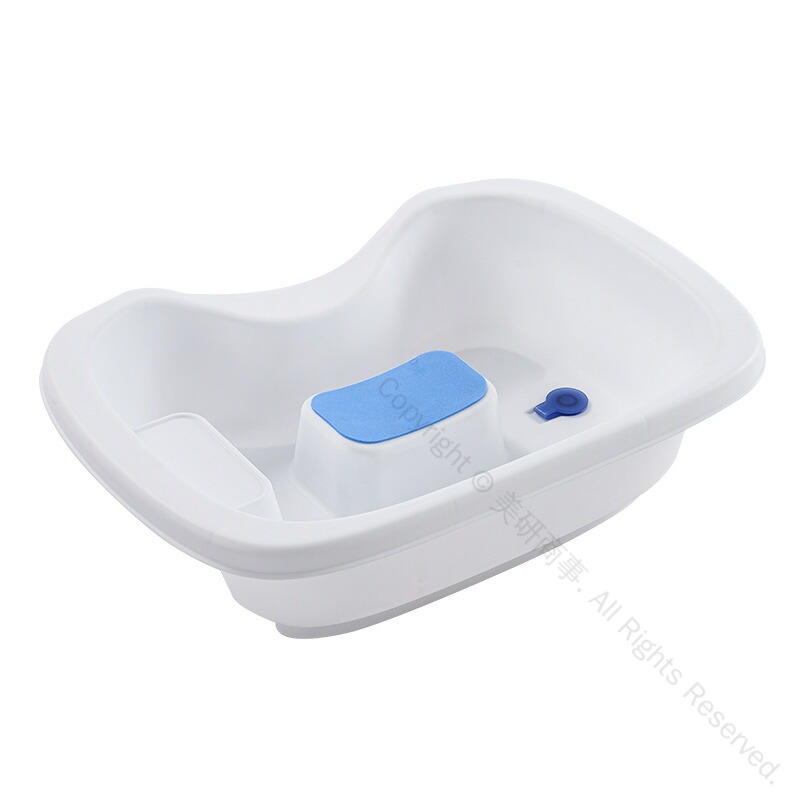 洗髪槽 寝たきり 介護用 シャンプー台 洗面器 耐久性抜群 クッション付き 空気式シャンプーハット 洗髪..