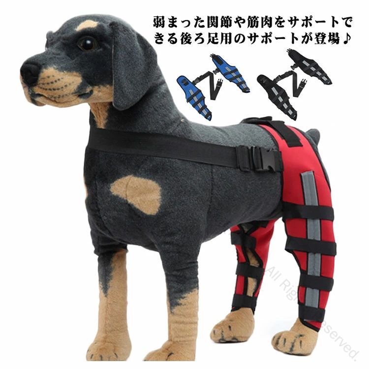 包帯 左右セット 固定 ペア 後足関節保護 サポーター 膝 用 後ろ足 関節プロテクター 犬用 膝関節サポート 関節保護グッズ 疲労軽減 安定性向上 ペットケア用品
