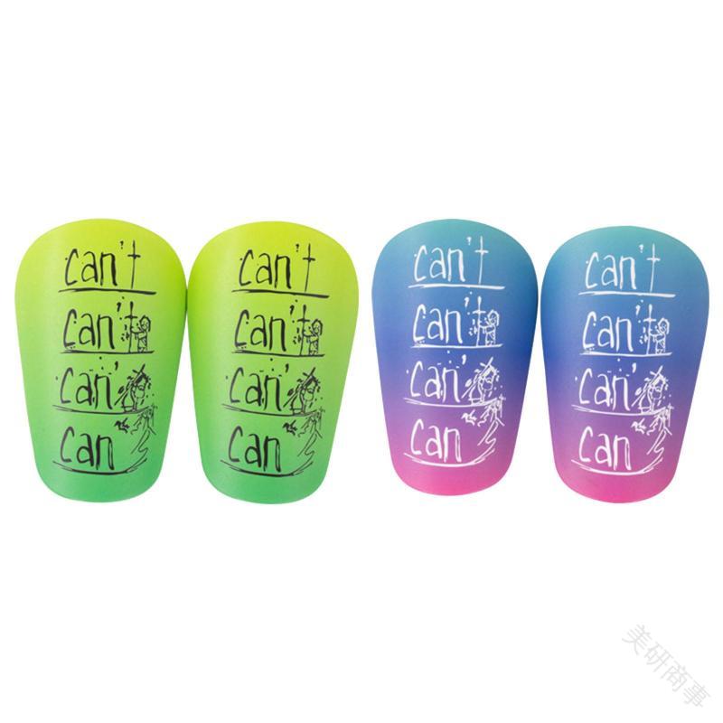 ミニサッカーすね当て フットボールすね当て 小型で厚手の丈夫な保護ギア 男性女性子供用 すね保護に最適なスポーツ用ペアプロテクター