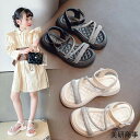 かわいい キッズサンダル 女の子 ジュニア イベント フォーマル キラキラデザイン 入学式卒業式 15-23cm サンダル 子供靴 春から夏 パーティー プレゼ...