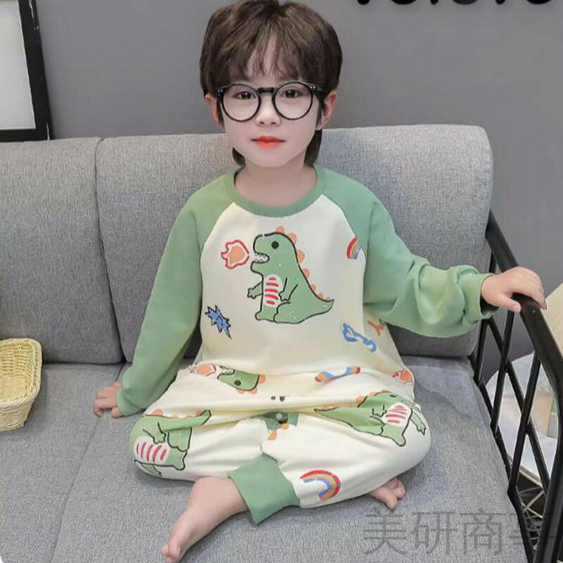 恐竜柄 キッズパジャマ オールインインワン ロンパース 長袖 綿100% 夏物 寝巻き ホームウェア 部屋着 子供用 薄手 コットン お誕生日プレゼント 幼稚園 90-150cm 送料無料 可愛い 男の子 女の子 ルームウェア レゼント