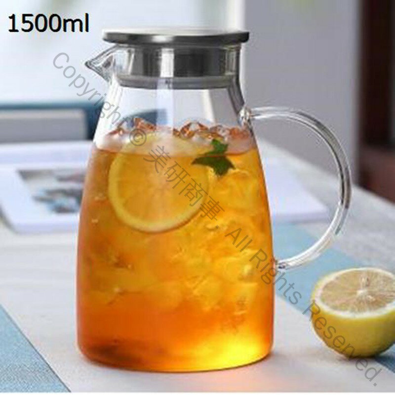 ティーポット 耐熱ガラス 大容量 冷水筒 ティーカップ 透明 直火電気ケトル対応 茶こし 蓋付き リーフティポット ガラス製 熱湯冷水OK おしゃれ 業務用 飲食店 お店用 紅茶 コーヒー ミルク お湯用