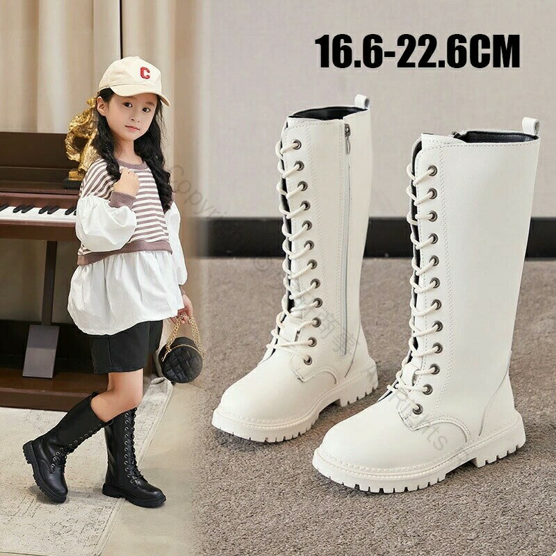 ダンスブーツ 子供 編み上げ 厚底ブーツ キッズ ジュニア ジャズダンス HIPHOP JAZZ 白 ブラック ファ..