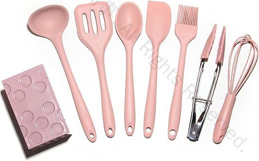 8具セット 調理器具 耐熱 耐久性キッチンツール用品 スパチュラ フライ返し トング 泡立て器 おたま ク..