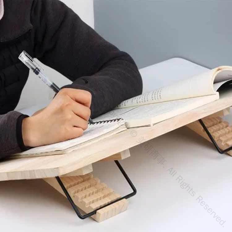 ブックスタンド 木製 学習ボード 48×30cm 書見台 学習台 学生用 子供用 大人用 筆記 読書台 猫背 姿勢矯正 近視防止 読書ボード リビング学習 学習補助 iPad 楽譜 勉強台 卓上 本立て スマホ タブレット PCスタンド 学習机 [2]