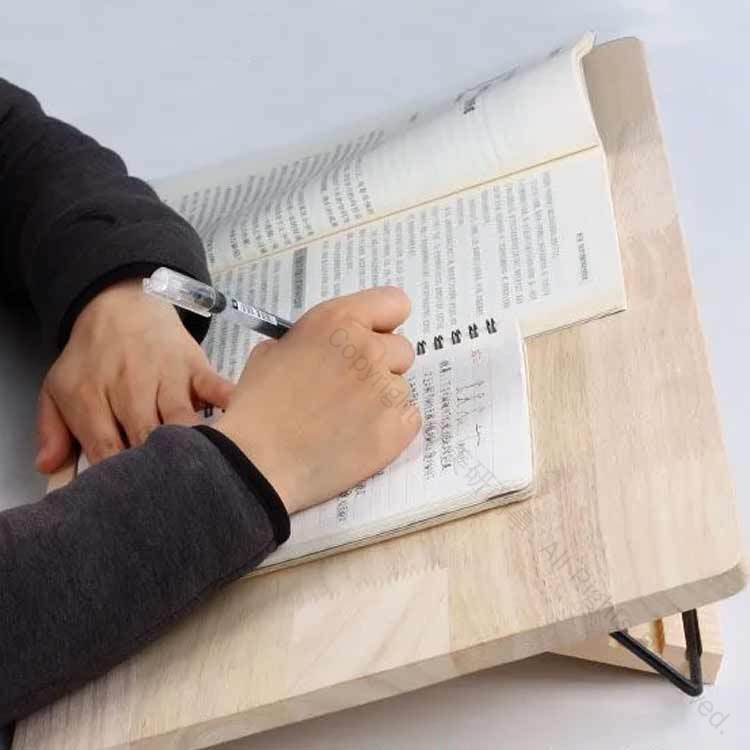 ブックスタンド 木製 学習ボード 48×30cm 書見台 学習台 学生用 子供用 大人用 筆記 読書台 猫背 姿勢矯正 近視防止 読書ボード リビング学習 学習補助 iPad 楽譜 勉強台 卓上 本立て スマホ タブレット PCスタンド 学習机 [3]