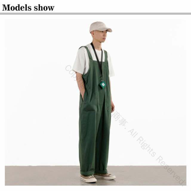 レディース メンズ 男女兼用 ボトムス サロペット オールインワン つなぎ 作業服 ワイドシルエット オーバーオール お揃いファッション ズボン カジュアル着用可能 こだわりデザイン 人気アイテム