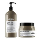 【2点セット】【送料無料】『ロレアル アブソルート R モレキュラー プロフェッショナル シャンプー 1500ml & マスク 500g』【ダメージケア ヘアケア 美容ケア 国内正規品 サロン専売品 LOREAL】
