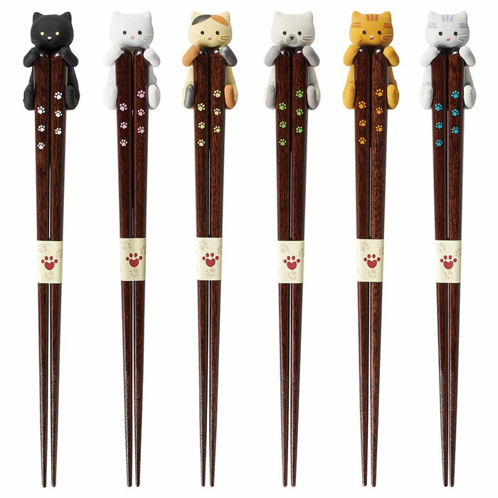 Rakuten - 『箸 だっこ猫』【猫グッズ 日本製 made in japan 食器洗浄機対応 食洗機対応 ネコ ねこ お箸 箸置き セット はしおき テーブル 猫グッズ 雑貨】