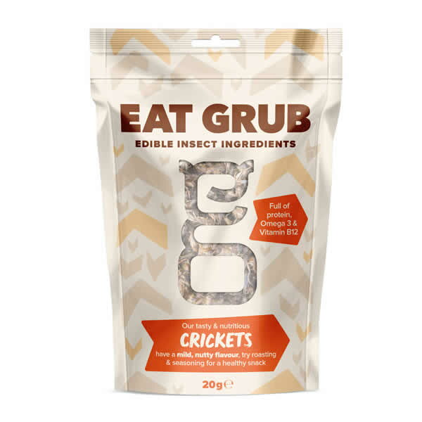 『イートグラブ Eat Grub クッキングシリーズSmall クリケット （コオロギ） 20g』【昆虫フード 昆虫食 低糖質 アミノ酸 栄養 料理】