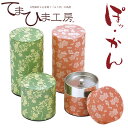 『てまひま工房 文様シリーズ ぽッ・かん (L)』【茶葉入れ ぽっかん おちゃっぱ お茶 紅茶 コーヒー用品 お茶缶 レトロ モダン おしゃれ 昭和 キャニスタ...