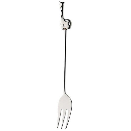 Rakuten - 『elfin ラバーキャスト シルバー キリン ヒメフォーク 132mm』【日本製 フォーク カトラリー 雑貨 カフェ かわいい おしゃれ パーティ ギフト プレゼント】