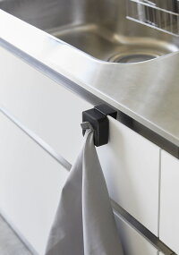 【山崎実業】『towerシンク扉タオルホルダータワー』【返品交換不可】【タオルホルダー布巾コンパクトキッチン便利雑貨】
