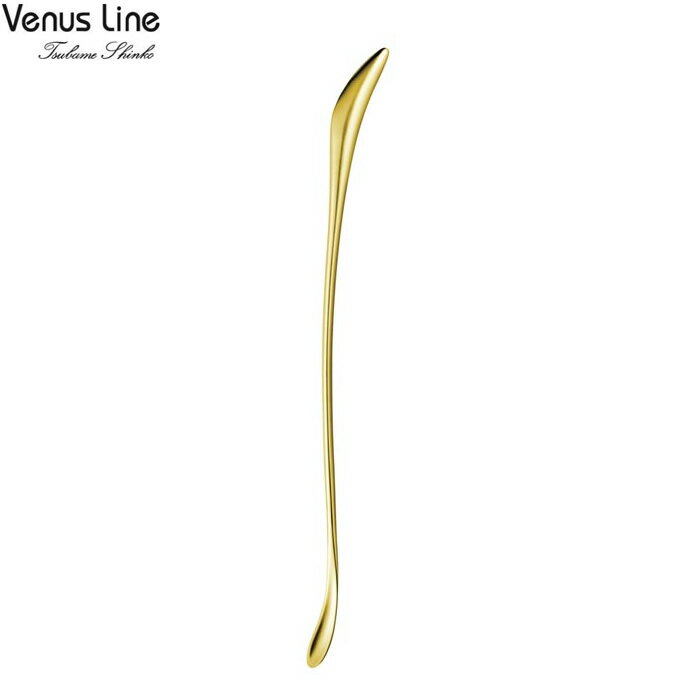 【ゆうパケット対応】『Venus Line マドラー ゴールド 23cm ブラスト仕上げ』【ヴィーナス ライン ステンレス カクテル bar用品 カフェ】