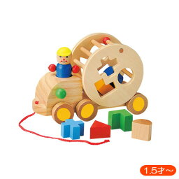 『ウッデントイ パズルトラック 887656』【木製 玩具 おもちゃ トラック】