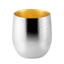 【送料無料】『サス槌目2重ロックカップ 内金仕上 250ml 』【SUSCUP 槌目 つちめ カップ コップ ロックカップ ステンレス サス SUS304 日本製 燕市 メイド・イン・ツバメ認定】
