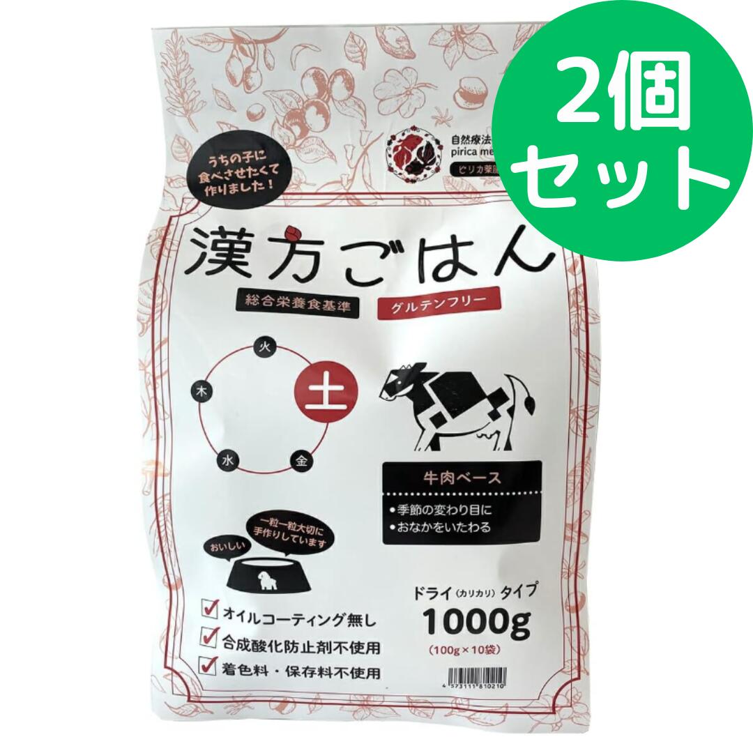 漢方ごはん改めげんかつごはん 漢方ごはん ドライタイプ 土 1000g【2個セット】