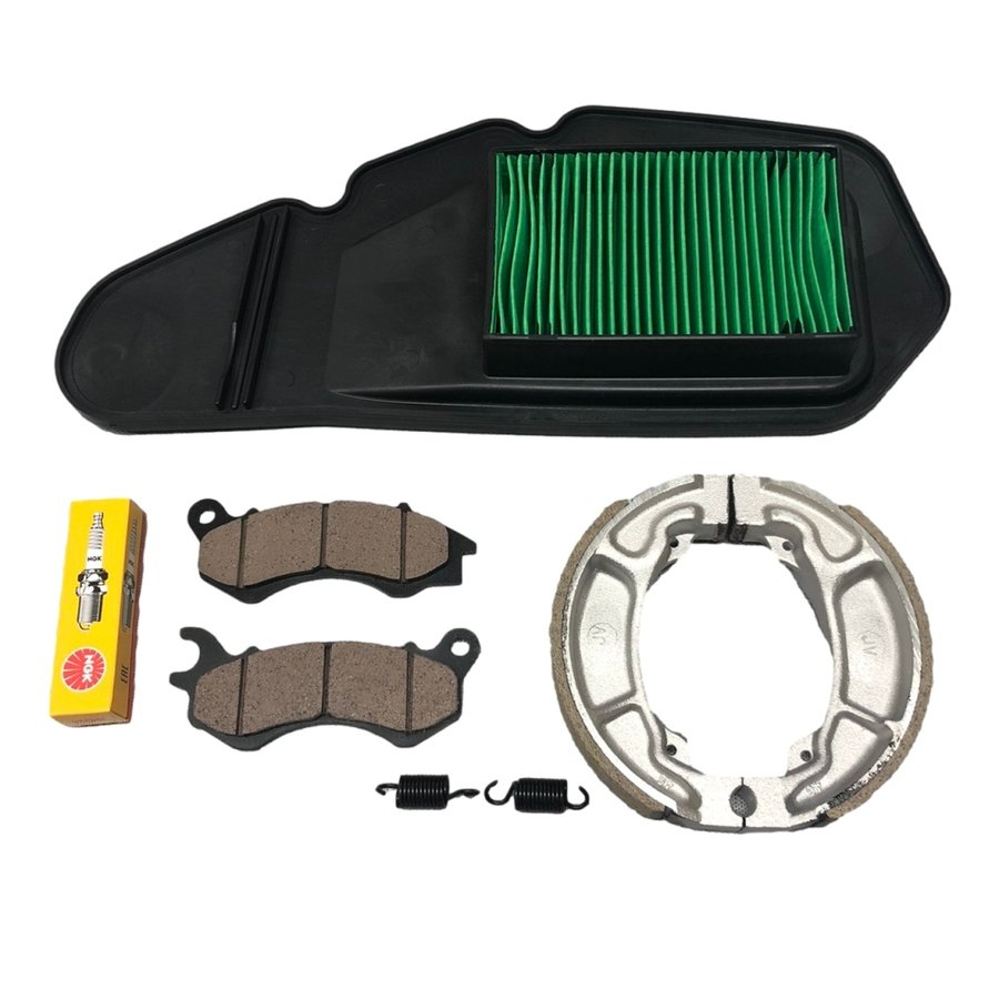 【お買物マラソン中は最大P10倍】PCX125 JF28 JF56 スペシャルED ESPエンジン 前後ブレーキパッド シュー エアフィルター NGKプラグ CPR7EA-9 消耗品交換セット BPK-10009H