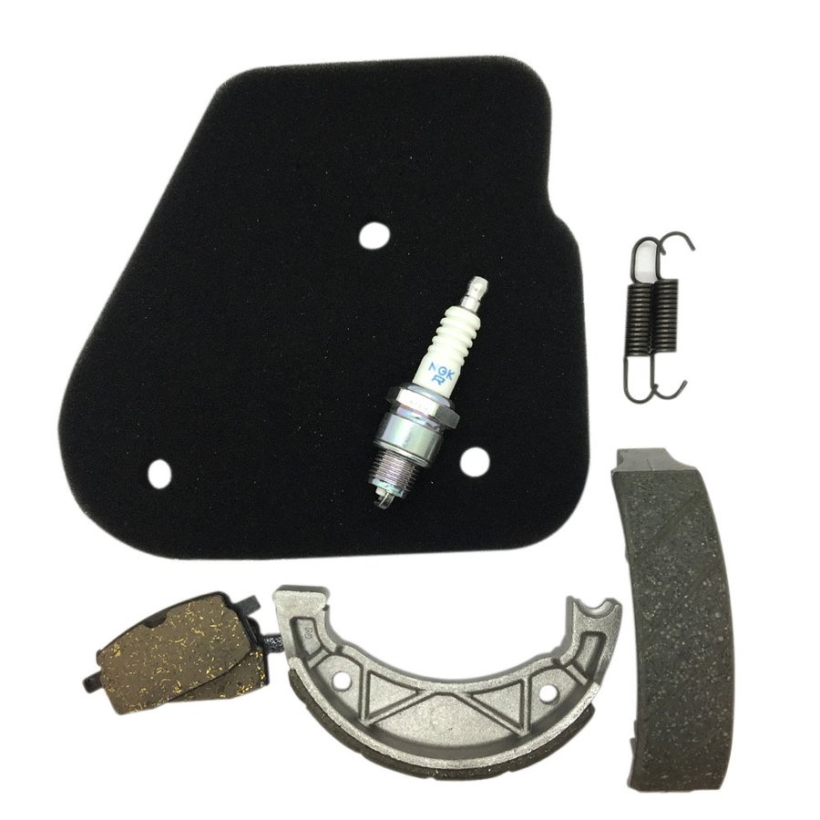ジョグスポーツ 3RY3 CY50Z 91年 前後ブレーキパッド シュー エアフィルター NGKプラグ BPR7HS BPK-404..