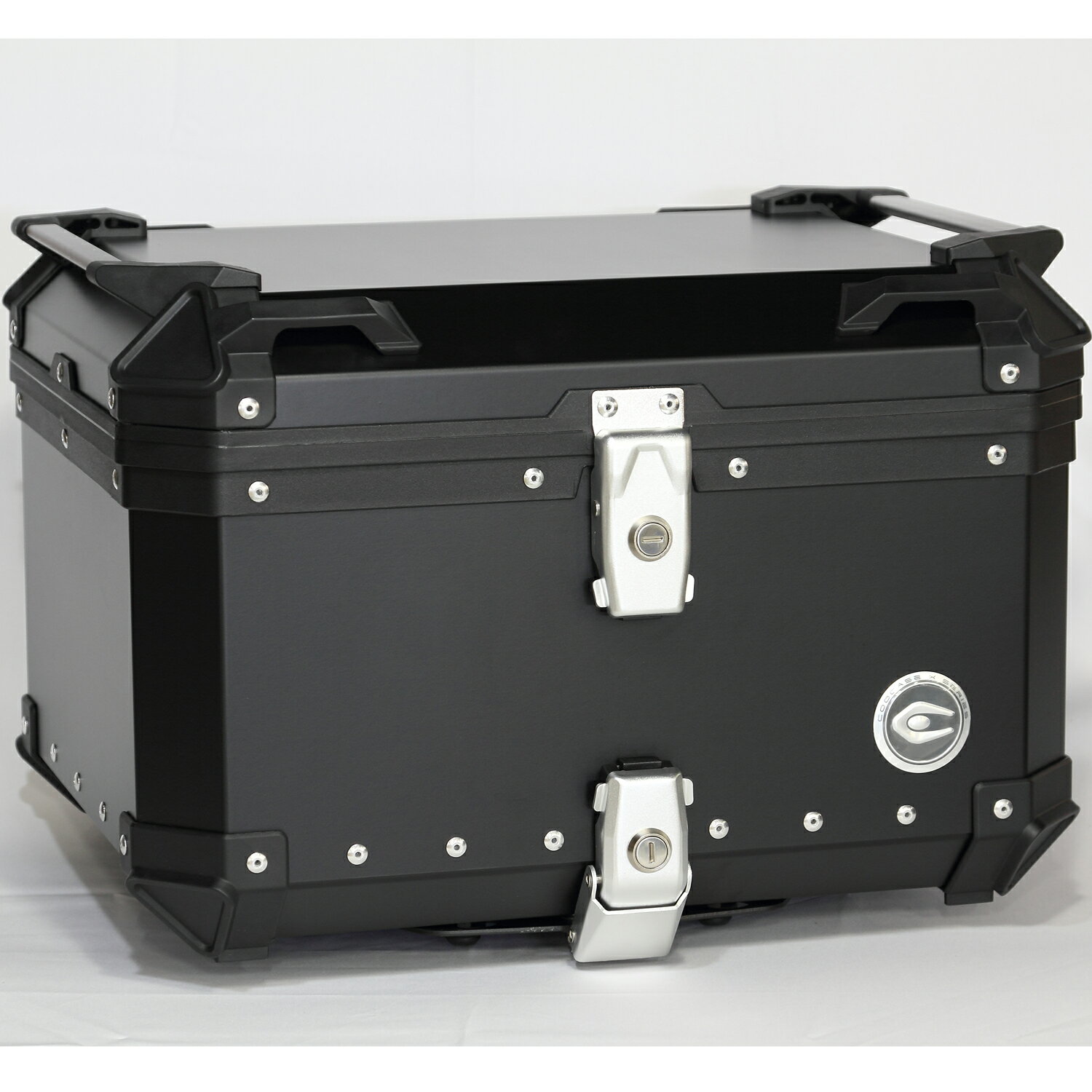 クーケース COOCASE 55L アルミトップケース ブラック BSK-CCX550B バイクシート神戸 リアボックス 原付 トップケース フルフェイス対応 取付ベース付 簡単脱着 正規品