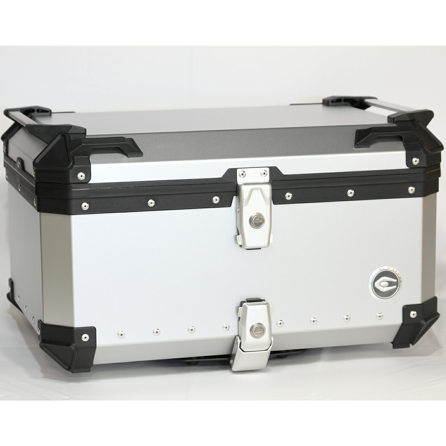 クーケース COOCASE 65L アルミトップケース シルバー BSK-CCX650S バイクシート神戸 リアボックス 原付 トップケース フルフェイス対応 取付ベース付 簡単脱着 正規品