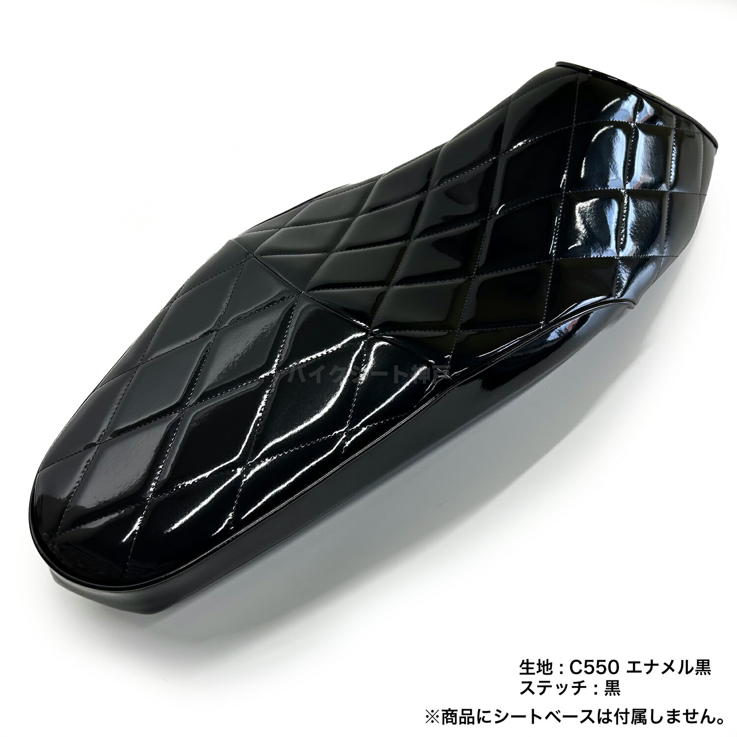 【全て日本製】【項目選択肢あり色変更可能】PCX 125 (JK05) PCX160 (KF47)シート カバー エナメル黒 ダイヤカット ミシンぬい HCH5714 2