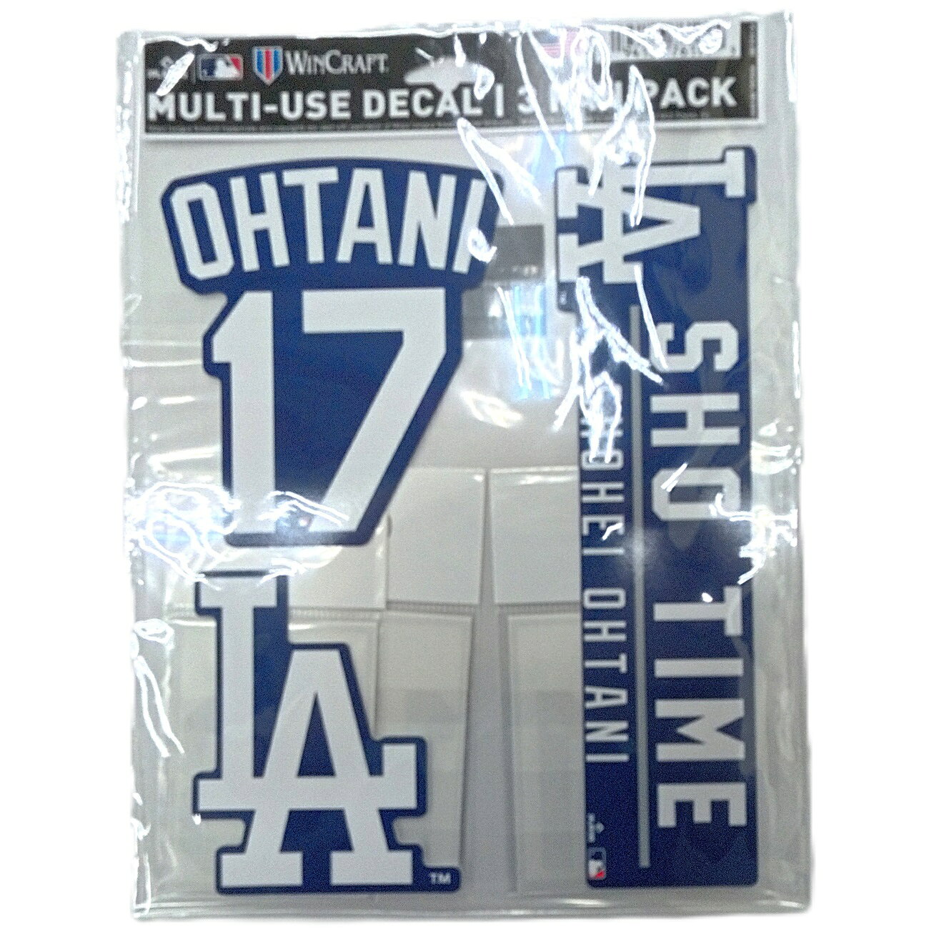 Rakuten - ●B-1 WinCraft（ウィンクラフト）　JDS-01W　MLB公式 デカール LA-White ロサンゼルス・ドジャース 　大谷翔平
