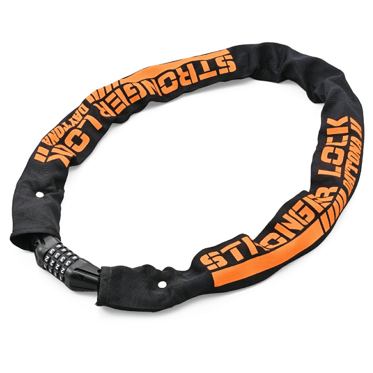 DAYTONA（デイトナ）　48414　ストロンガーチェーンロック ダイヤルタイプ Φ8　1.0m　カギが要らないダイヤルロックタイプ（バイク 盗難防止 グッズ/バイク 盗難防止 チェーンロック）