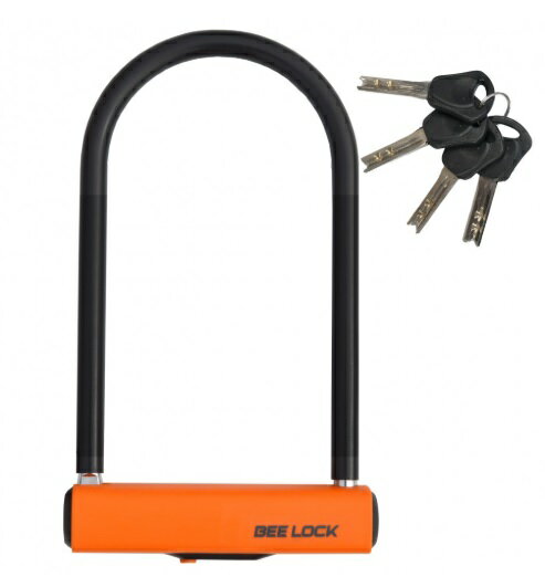LEAD（リード工業）　LU-206A　シャックルロック　BEELOCK　　太い炭素鋼に熱処理を施した強靭な高セキュリティーシャックルロック！（バイク 盗難防止 グッズ/バイク 盗難防止 U字ロック）