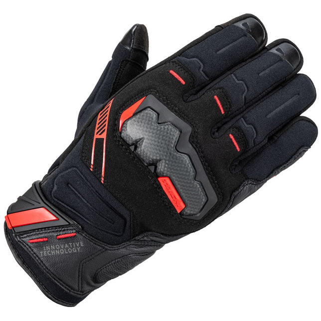 樂天商城 - 【限定特価】RS TAICHI（RSタイチ）　RST647　アームド ウインターグローブ　ブラック/レッド　　運動性を高めるために掌側の中綿を少なめにした操作性No.1のスポーティウインターグローブ！防水仕様で雨天時も安心！！