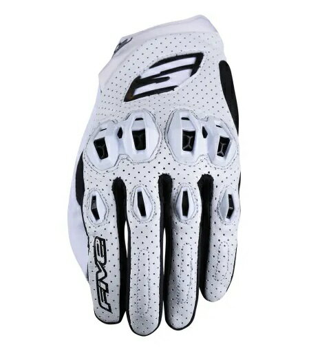Rakuten - FIVE（ファイブ）　STUNT　EVO2　LEATHER　ホワイト（スタント　エボ2）　　3シーズンレザーグローブ