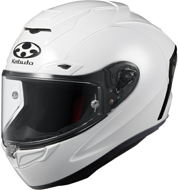 OGK KABUTO（オージーケー カブト）　F-17（エフ・イチナナ）　ホワイト　　Kabuto独自の最新空力技術を採用したリアルレーシング・エアロダイナミクスモデル（フルフェイスヘルメット）