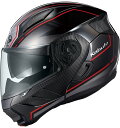 OGK KABUTO(オージーケー カブト) RYUKI BEAM(リュウキ ビーム) ブラックレッド 快適な軽さのカタチ!IRカットシールド採用の軽量システ...