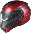 OGK KABUTO(オージーケー カブト) RYUKI(リュウキ) シャイニーレッド 快適な軽さのカタチ!IRカットシールド採用の軽量システムヘルメット。!...
