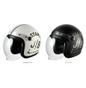 RIDEZ(ライズ) JB バイク用ジェットヘルメット STANDARD (ジェットヘルメット&バブルシールド開閉式)