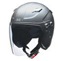LEAD工業(リード工業) X-AIR RAZZO STRADA スモールスポーツセミジェットヘルメット マットガンメタ XLサイズ(61〜62cm未満)